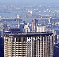 MetLife headquarters, viewed from the Empire State Building.
