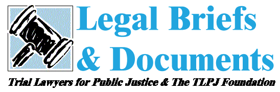 legal briefs and documents page header