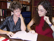 TLPJ Staff Attorney Leslie Brueckner with client Amy Moses. Photo by Jonathan Hutson
