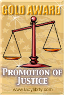 Lady Liberty's Gold Award for Promotion of Justice