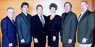 Group photo of co-counsel and plaintiff in Sprietsma v. Mercury Marine.