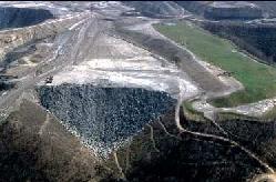 Photo of valley fill in West Virginia.